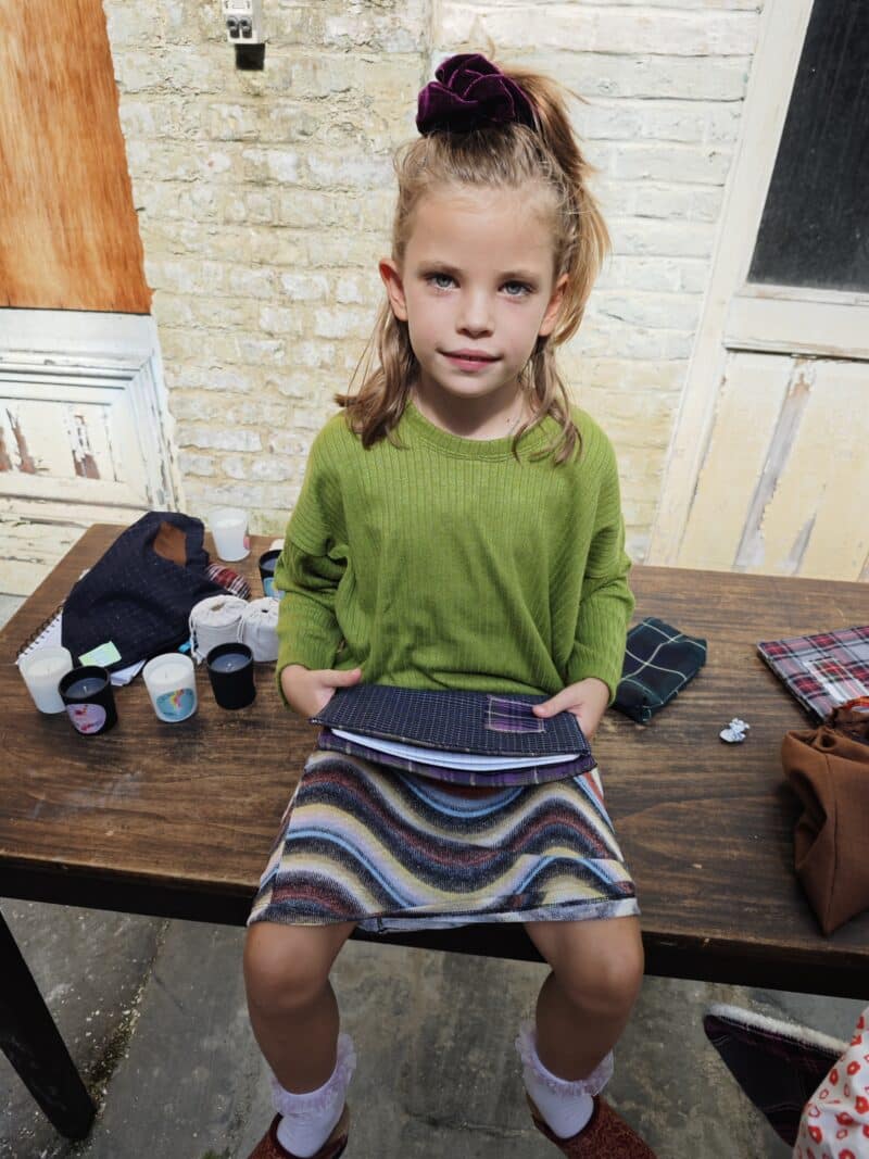 tissu carreaux cahier d'école