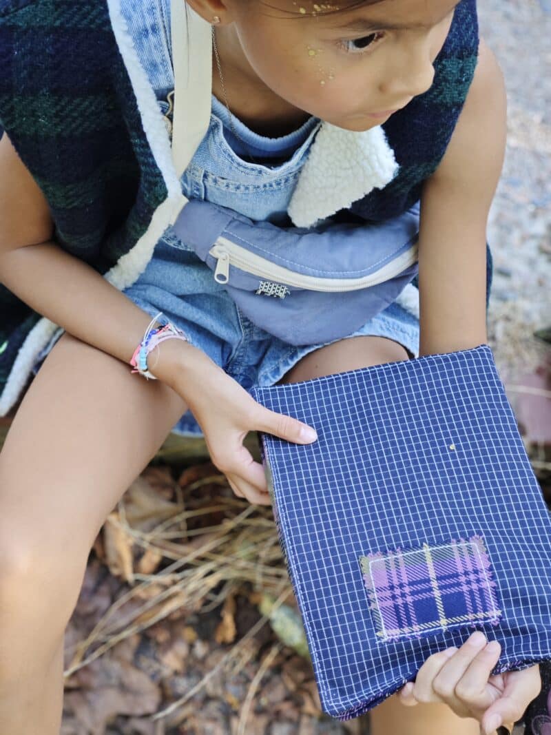 tissu carreaux cahier d'école