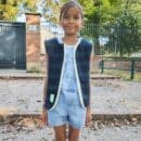 gilet de berger carreaux violet enfant (copie)