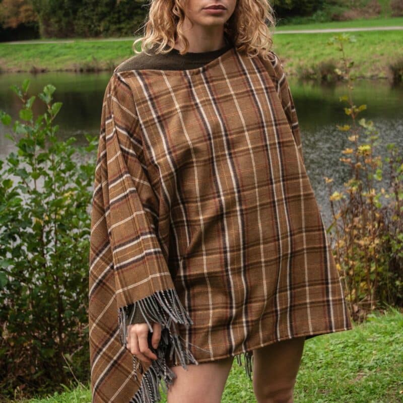 poncho franges vert (copie)