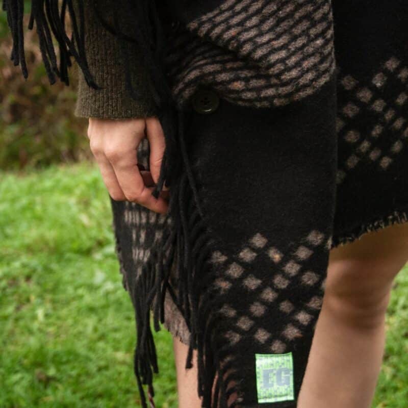 poncho franges vert (copie)