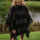 poncho franges vert (copie)